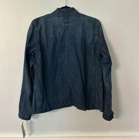 Ralph Lauren The Lauren Jeans Co. Dark Kyoto Loft Women’s Denim Jacket Sz M NWT - Picture 7 of 7